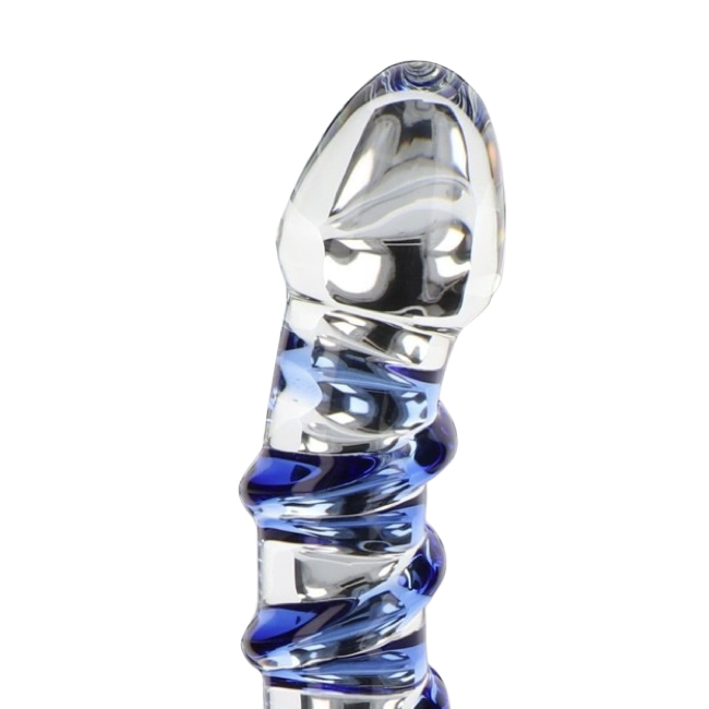 Toy Joy Glass Worxx G-Spot Gemstone Dildo